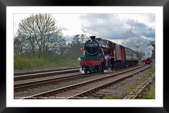 Southern Built 8F No 48624 Framed Mounted Print by William Kempster