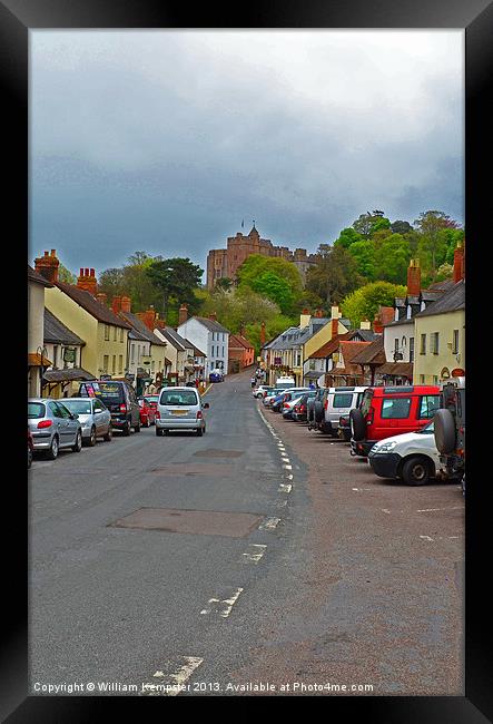 Dunster Castle and Village Framed Print by William Kempster