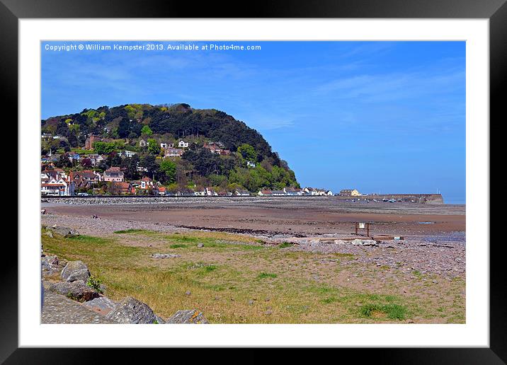 Minehead Seaside Framed Mounted Print by William Kempster