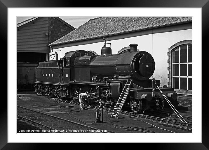 SDJR 7F Class No 88 Framed Mounted Print by William Kempster