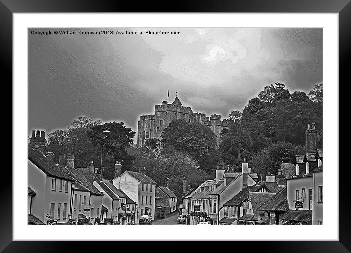 Dunster Castle Framed Mounted Print by William Kempster