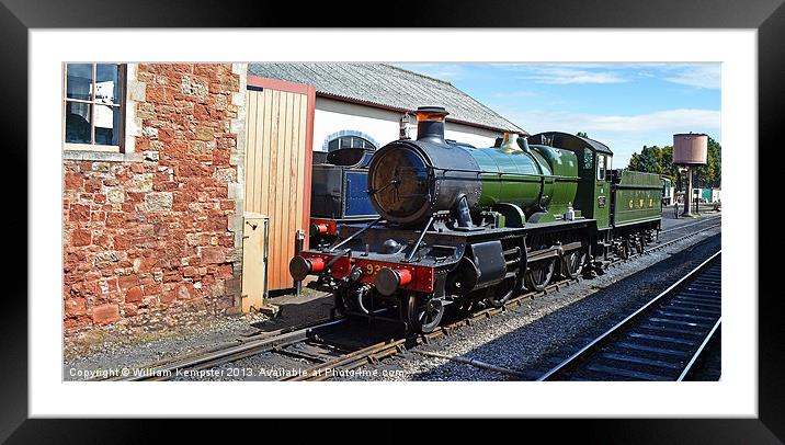 GWR Mogul class No 9351 Framed Mounted Print by William Kempster