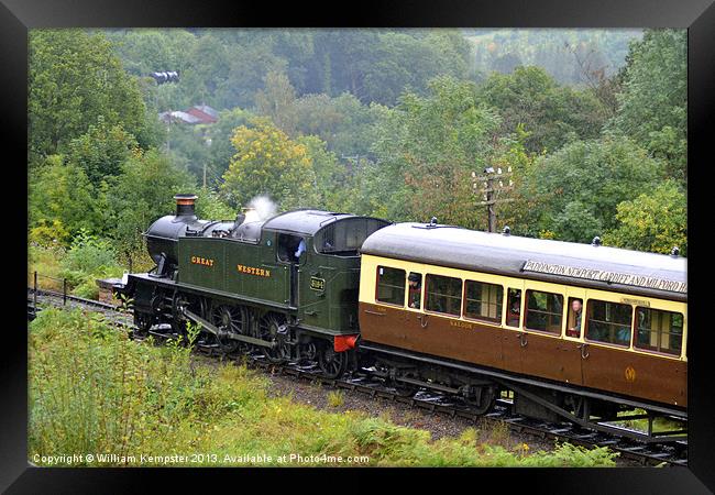 Severn Valley Railway GWR 51XX Class locomotive Framed Print by William Kempster