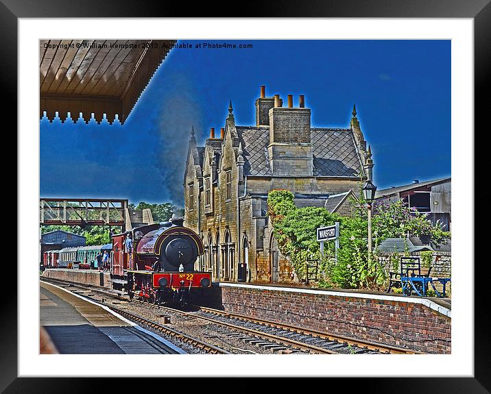 Wansford Station Nene Valley Railway Framed Mounted Print by William Kempster