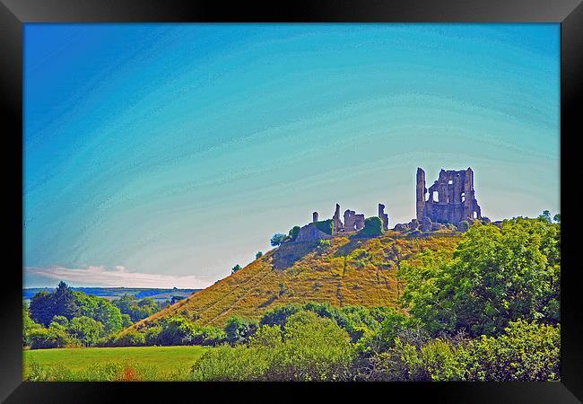 Corfe Castle Framed Print by William Kempster