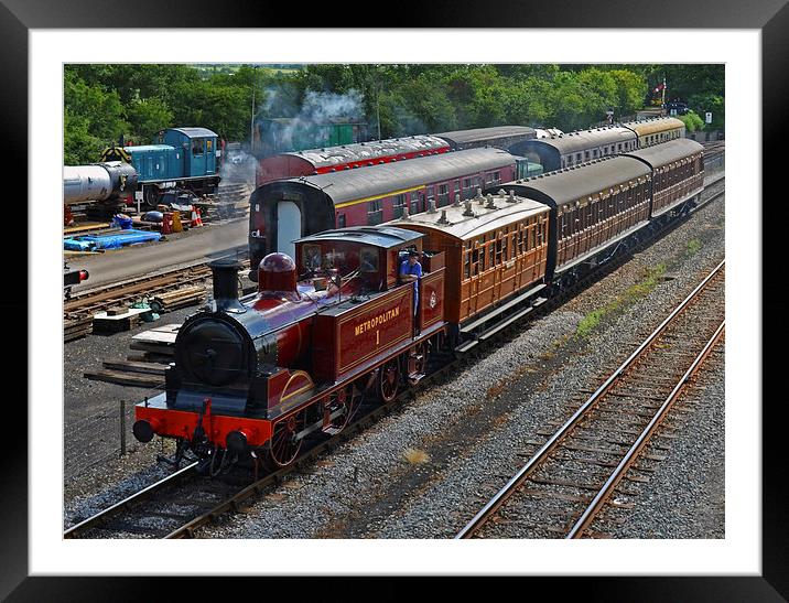 Met 1 at Buckinghamshire Railway Centre Framed Mounted Print by William Kempster