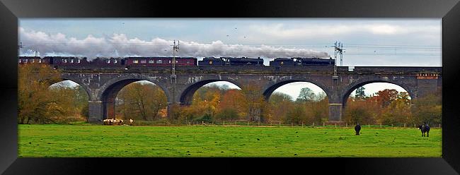 The Cathedrals Express Double Headed Black 5s Framed Print by William Kempster