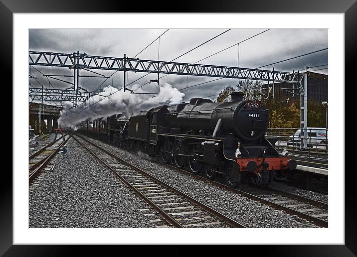 The Cathedrals Express Double Headed Black 5s Framed Mounted Print by William Kempster