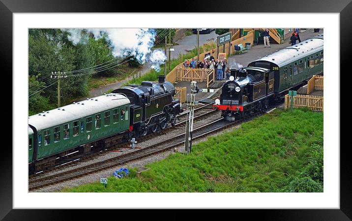 BR Standard 4MT No80104 &  Southern M7 No.30050 (5 Framed Mounted Print by William Kempster