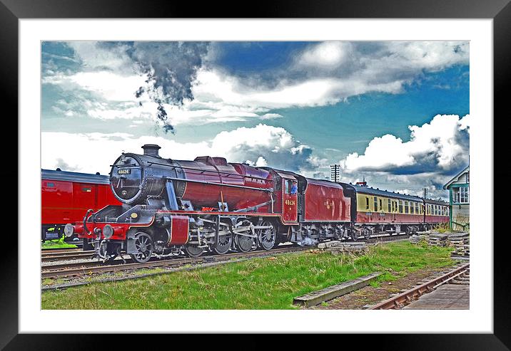 Southern Built LMS 8F No 48624 Framed Mounted Print by William Kempster