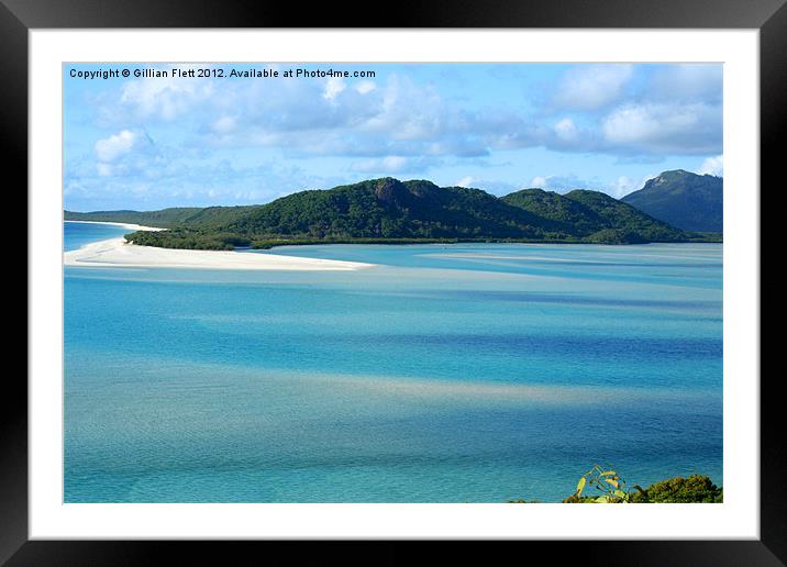 Whitesunday Islands Australia Framed Mounted Print by Gillian Flett