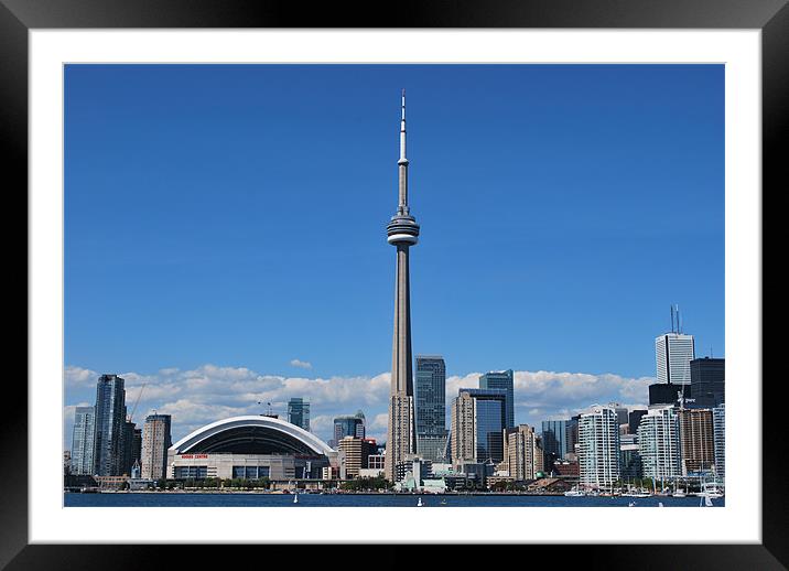 Toronto Skyline Daytime Framed Mounted Print by Nicole Anderson
