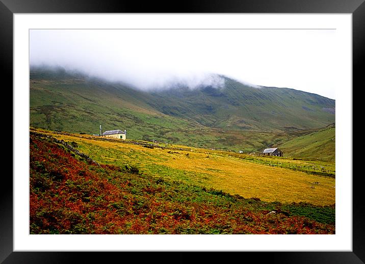 Farmers Houses Snowdonia Framed Mounted Print by Scott  Paul