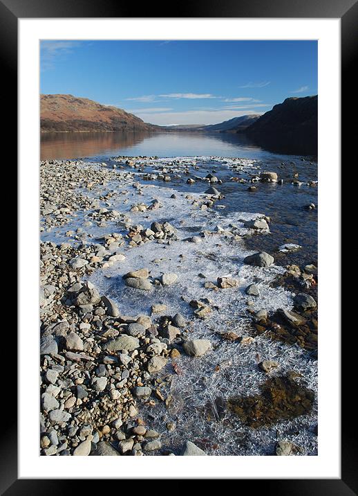 Ullswater on a cold winter's morning Framed Mounted Print by Scott  Paul