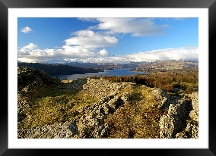 Lake Windermere from Post Knott Framed Mounted Print by Scott  Paul