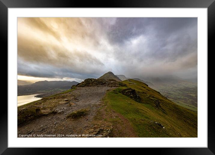 Colourful Catbells  Framed Mounted Print by Andy Freeman