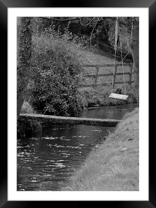 Swing Over Water Framed Mounted Print by Andy Freeman