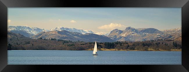 Winter Windermere Framed Print by Andy Freeman