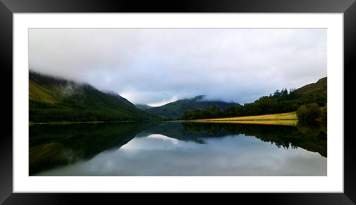 Reflection On Buttermere Framed Mounted Print by Andy Freeman