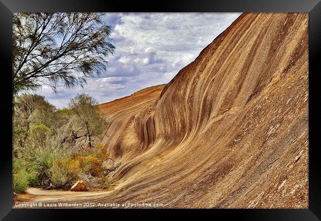 Wave Rock Australia Framed Print by Laura Witherden