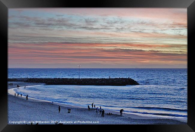 Cottesloe Sunset Framed Print by Laura Witherden