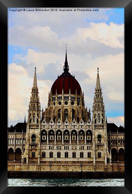 Budapest Building Framed Print by Laura Witherden