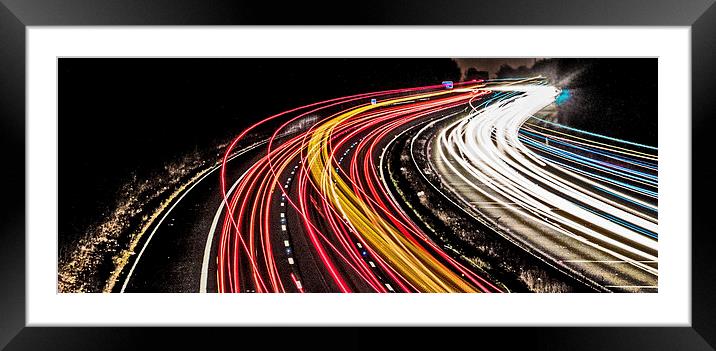 Light Traffic Framed Mounted Print by Laura Witherden
