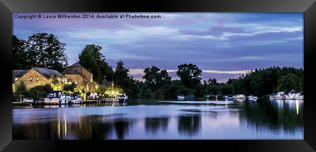 Thames by Twilight Framed Print by Laura Witherden