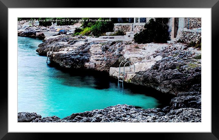  Cala D'or Bay Framed Mounted Print by Laura Witherden