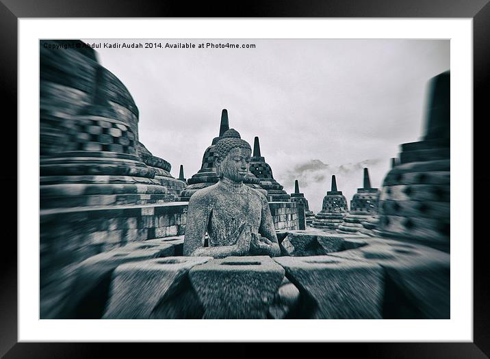  Borobudur in my mind Framed Mounted Print by Abdul Kadir Audah