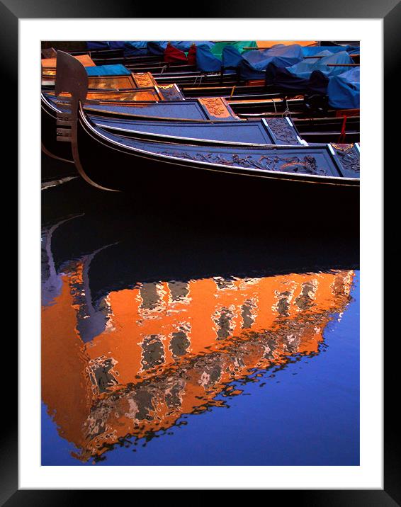 Reflections of Venice Framed Mounted Print by Abdul Kadir Audah