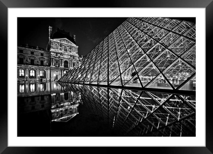 Musée du Louvre Framed Mounted Print by Malcolm Smith