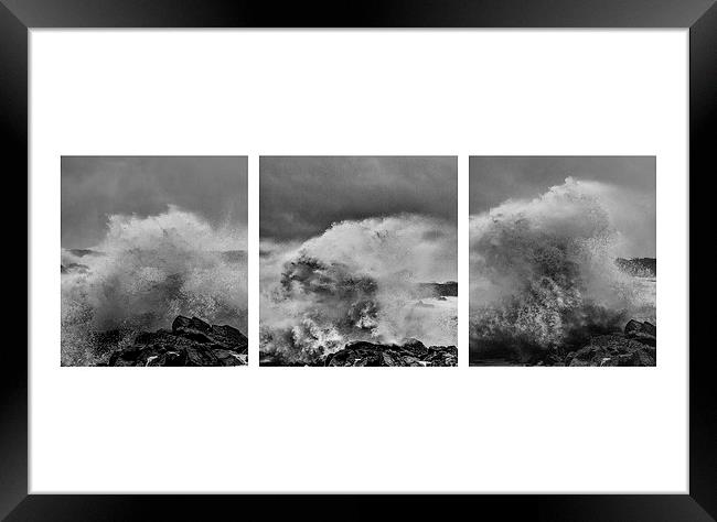 Storm Triptych Framed Print by Malcolm Smith