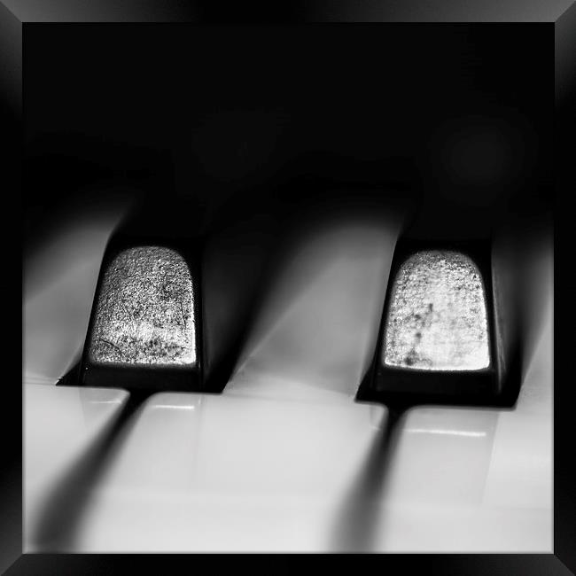 Piano Keys Framed Print by Malcolm Smith