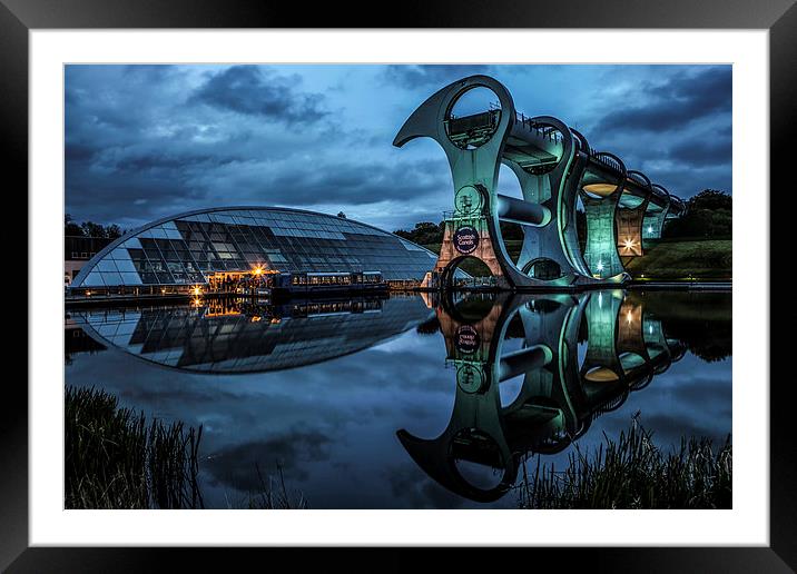 The wheel at dusk Framed Mounted Print by Malcolm Smith
