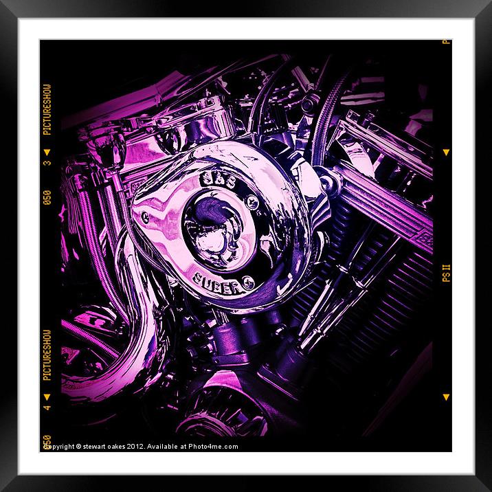 Super engine 1 Framed Mounted Print by stewart oakes