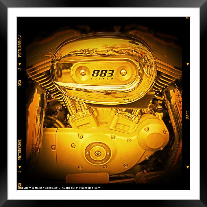 883 engine 2 Framed Mounted Print by stewart oakes