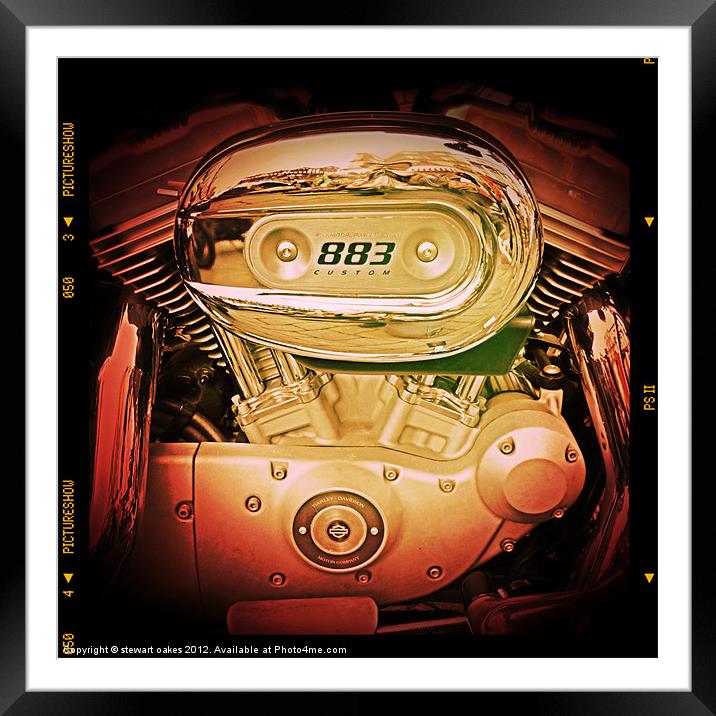 883 engine 3 Framed Mounted Print by stewart oakes