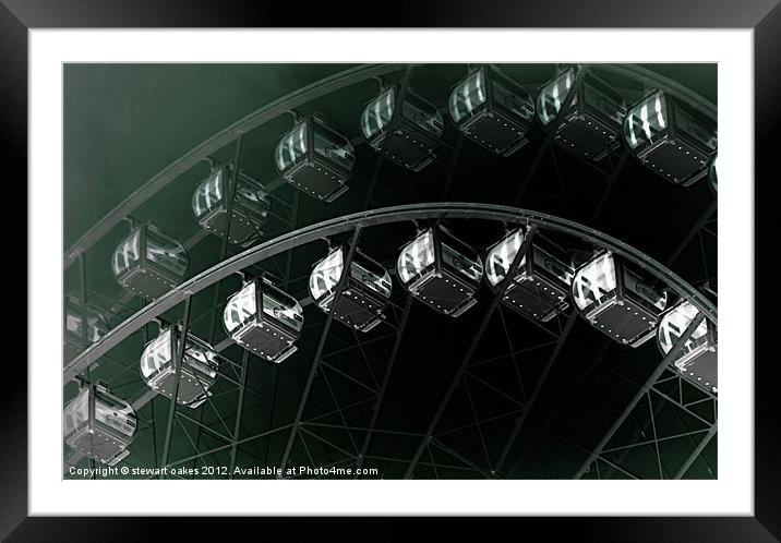 Manchester Wheel 2 Framed Mounted Print by stewart oakes