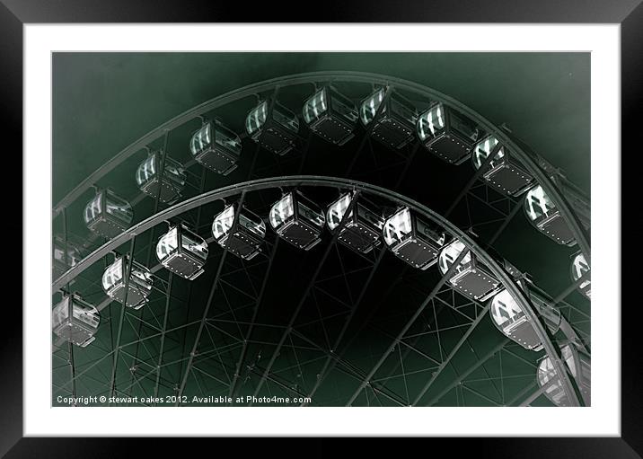 Manchester Wheel 6 Framed Mounted Print by stewart oakes