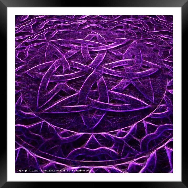Celtic designs and patterns 27 Framed Mounted Print by stewart oakes