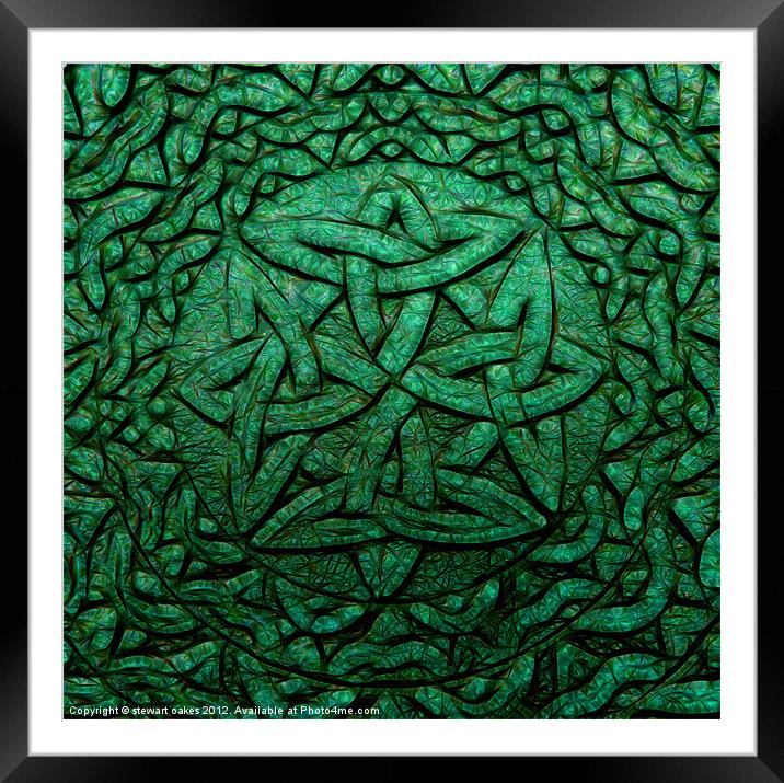 Celtic designs and patterns 31 Framed Mounted Print by stewart oakes