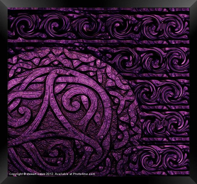 Celtic designs and patterns 33 Framed Print by stewart oakes