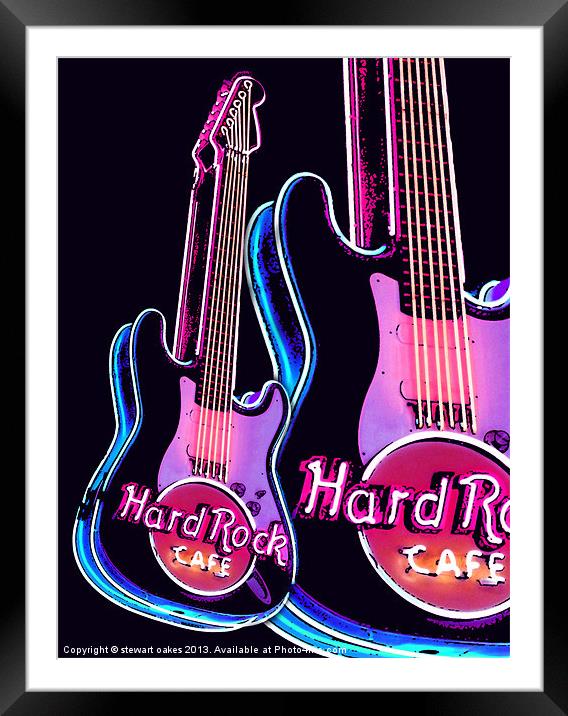 Not soft rock but HARD ROCK 3 Framed Mounted Print by stewart oakes