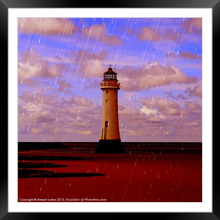 Lighthouse Collaborations Pt 4 Framed Mounted Print by stewart oakes
