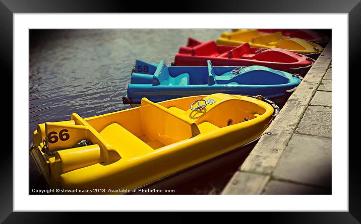 Toy boats 1 Framed Mounted Print by stewart oakes