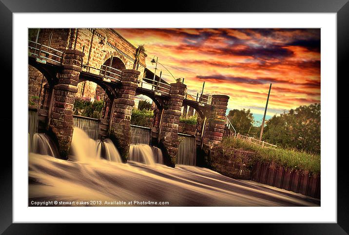 Hometown collection 3 Northwich Framed Mounted Print by stewart oakes
