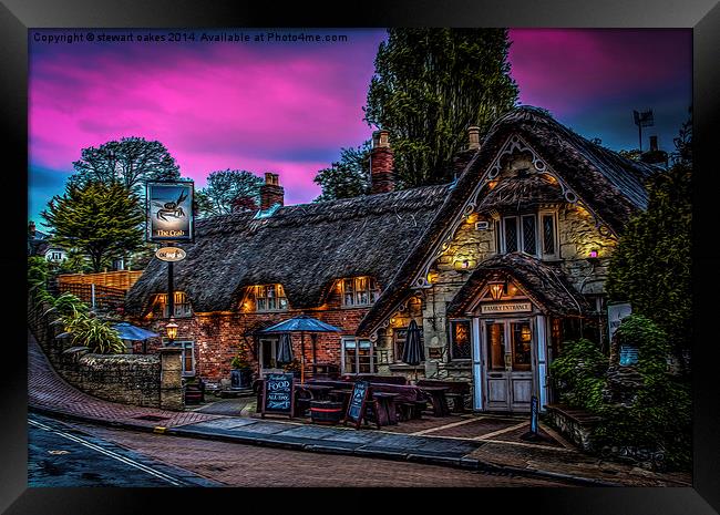 The Crab Pub Isle of Wight Framed Print by stewart oakes