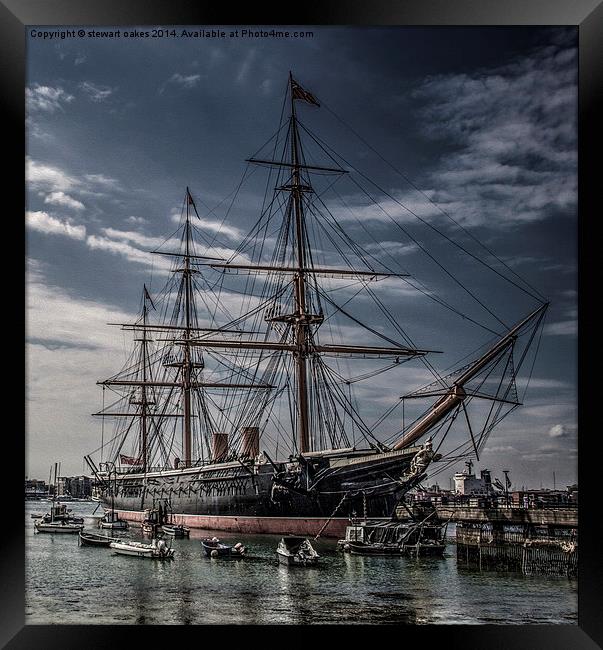 Portsmouth Docks Framed Print by stewart oakes