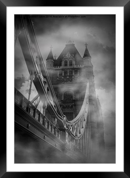 Tower Bridge 1894 London Framed Mounted Print by stewart oakes